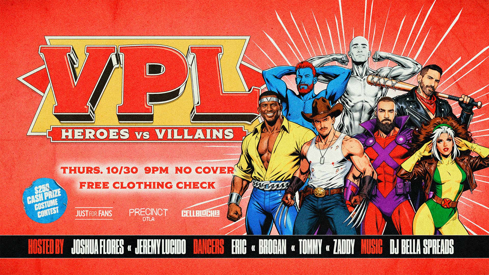 VPL HALLOWEEN hero villain wide