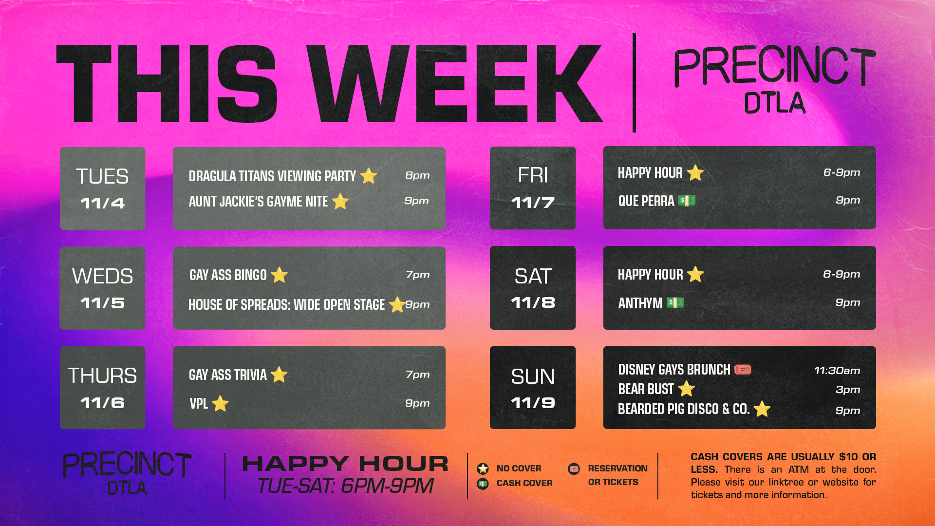 this week at precinct wide